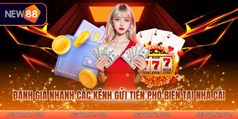 Đánh giá nhanh các kênh gửi tiền phổ biến tại nhà cái