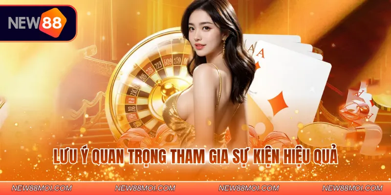 Lưu ý quan trọng tham gia sự kiện hiệu quả