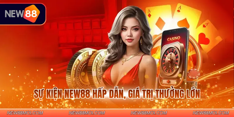 Sự kiện NEW88 hấp dẫn, giá trị thưởng lớn