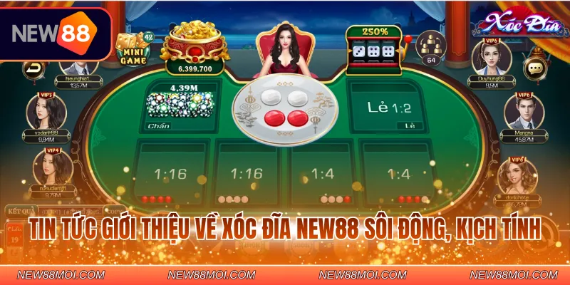 Tin tức giới thiệu về Xóc đĩa New88 sôi động, kịch tính